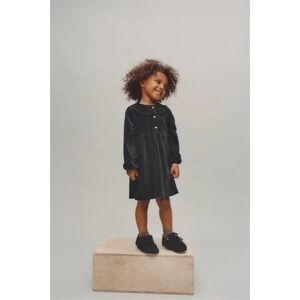 Zara Kids Black Corduroy Dress